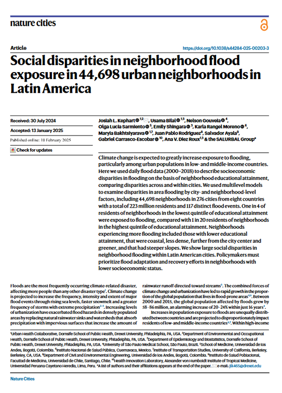 Social Disparities flood